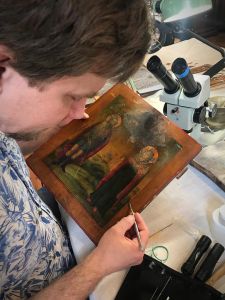 Мастер-класс по реставрации древних икон под руководством Ирины Павловны Гефдинг