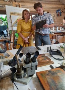 Мастер-класс по реставрации древних икон под руководством Ирины Павловны Гефдинг