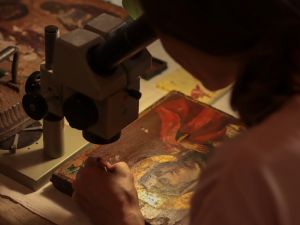 Мастер-класс по реставрации древних икон под руководством Ирины Павловны Гефдинг