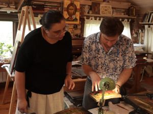 Мастер-класс по реставрации древних икон под руководством Ирины Павловны Гефдинг