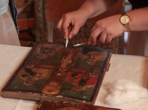 Мастер-класс по реставрации древних икон под руководством Ирины Павловны Гефдинг