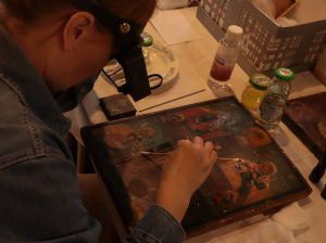 Мастер-класс по реставрации древних икон под руководством Ирины Павловны Гефдинг