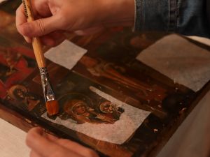 Мастер-класс по реставрации древних икон под руководством Ирины Павловны Гефдинг