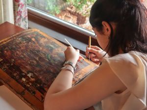 Мастер-класс по реставрации древних икон под руководством Ирины Павловны Гефдинг