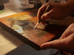 Мастер-класс по реставрации древних икон под руководством Ирины Павловны Гефдинг