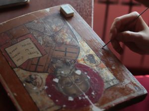 Мастер-класс по реставрации древних икон под руководством Ирины Павловны Гефдинг