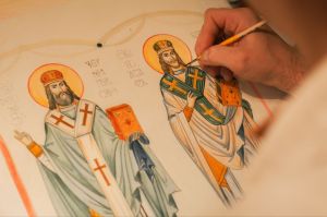 Роспись алтаря храма Сорока мучеников Севастийских