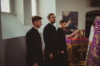 Божественная литургия в селе Займо-Обрыв