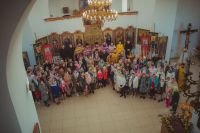 Божественная литургия в селе Займо-Обрыв