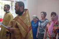 Молебен в Центре защиты населения