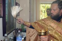 Молебен в Центре защиты населения