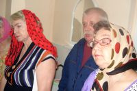 Молебен в Центре защиты населения