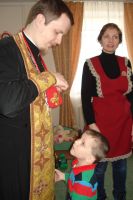 Причастие деток в Аревике