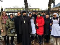 Молебен на месте погребения протоиерея Иоанна Домовского