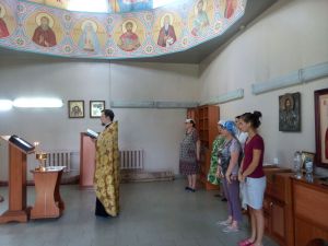 Молебен в областной клинической больнице