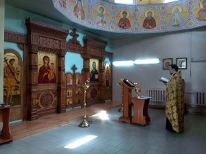 Молебен в областной клинической больнице