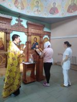 Водосвятный молебен в отделении кардиологии