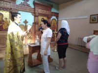 Водосвятный молебен в отделении кардиологии