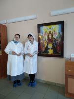 Молебен в отделении кардиологии