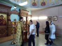 Молебен в отделении кардиологии