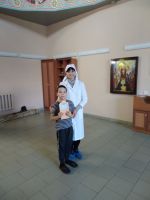 Молебен в отделении кардиологии