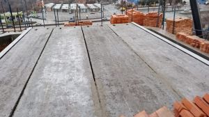 Перекрыли второй уровень колокольни