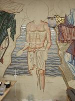 Мозаичное панно Крещения Господня