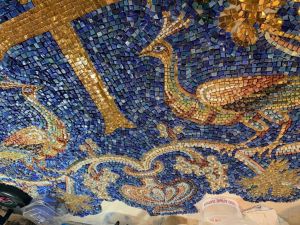 Мозаичное панно на фасад административного здания