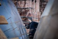 Установка опалубки куполов