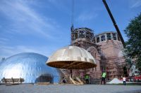 Установка опалубки куполов