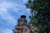 Установка опалубки куполов