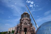 Установка опалубки куполов