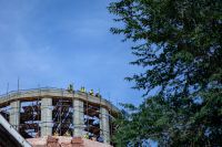 Установка опалубки куполов