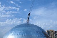 Установка опалубки куполов