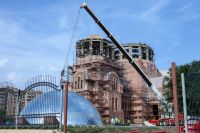 Установка опалубки куполов