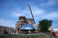 Установка опалубки куполов