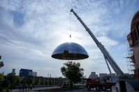 Установка опалубки куполов