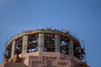 Установка опалубки куполов