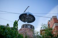 Установка опалубки куполов