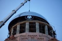 Установка опалубки куполов