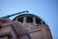 Установка опалубки куполов