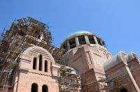 Установка опалубки куполов