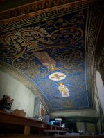 Мозаика на входе в храм