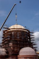 Установка надглавных крестов