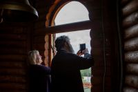 Установка надглавных крестов