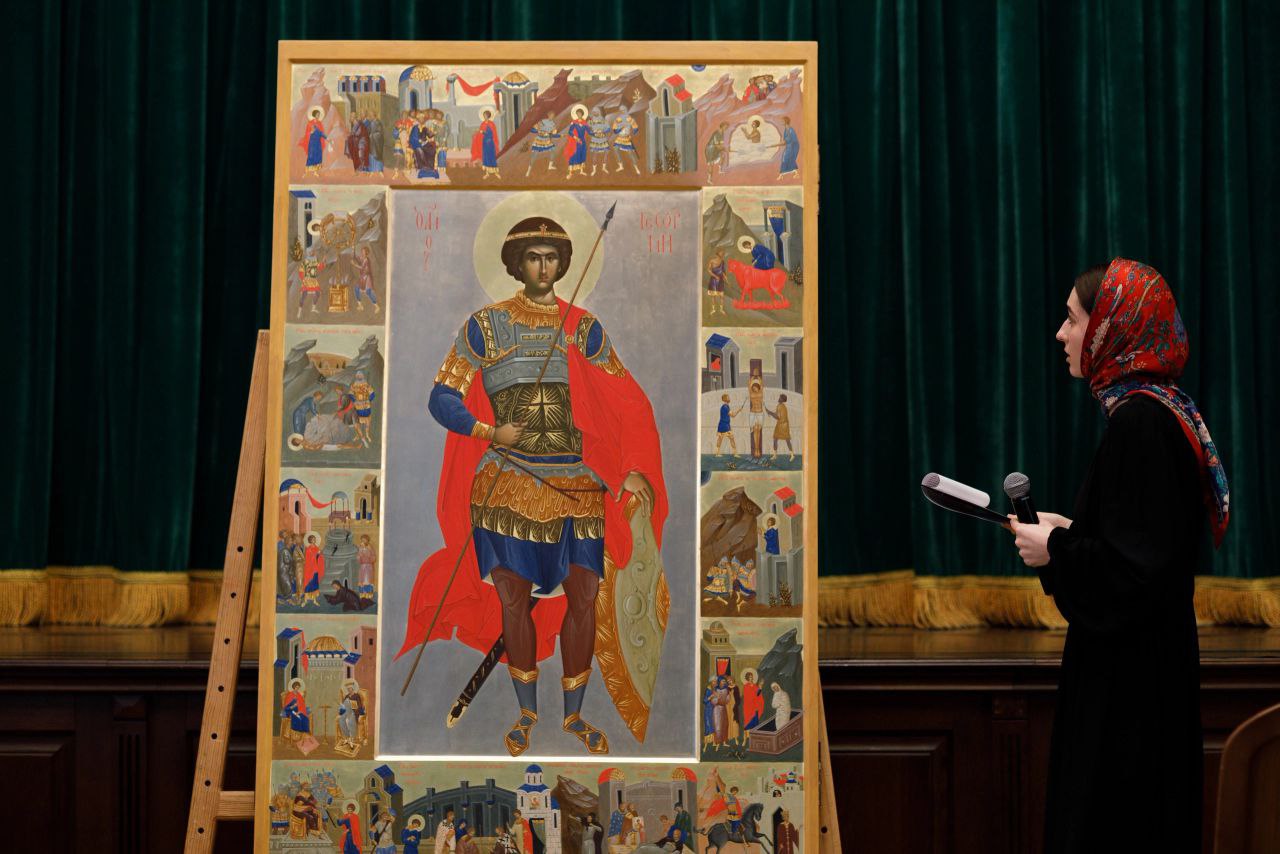 Большая икона святого Георгия Победоносца