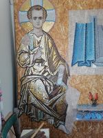 В храме святого Георгия Победоносца мозаичисты приступили к созданию конхи