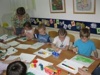 Первые дни летней площадки для дошкольников.