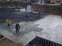 Заливка плиты