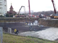 Заливка плиты